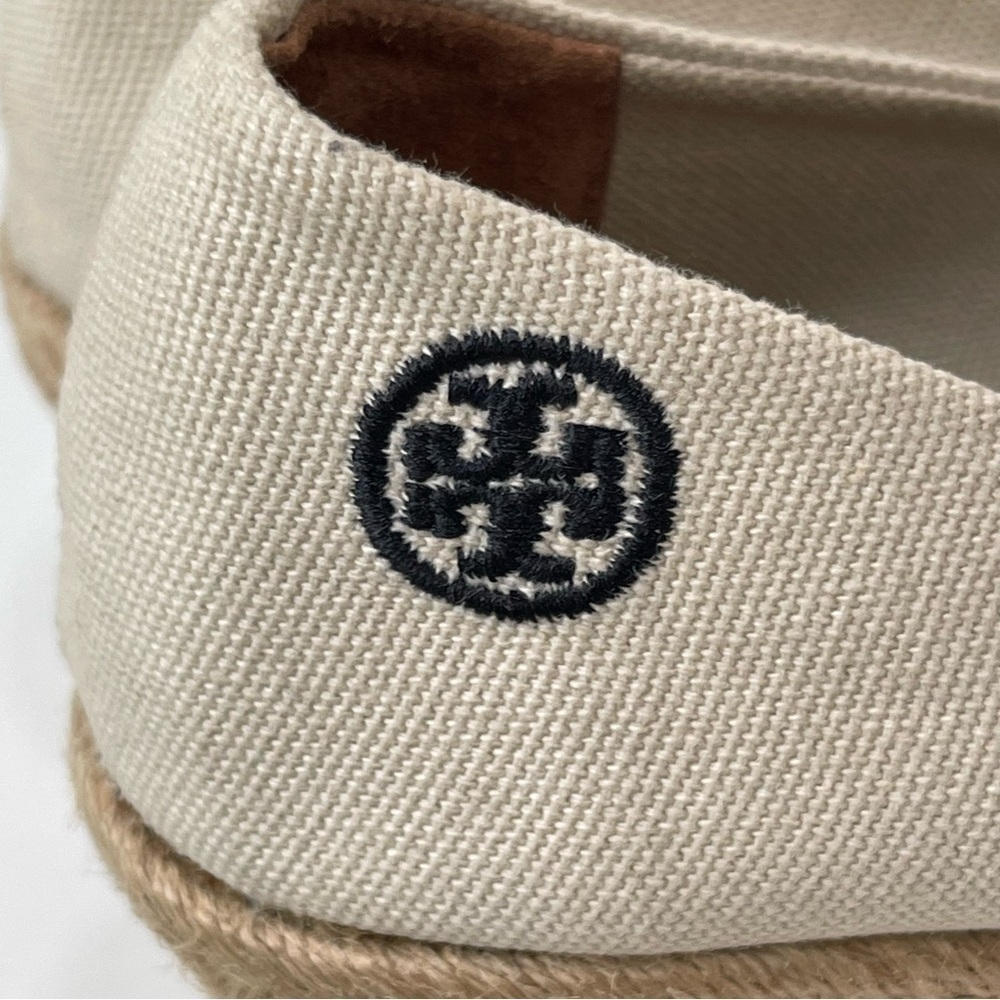 TORY BURCH Filipa Wedge Espadrilles Size 9.5 wedding guest resort wear - Picture 9 of 13